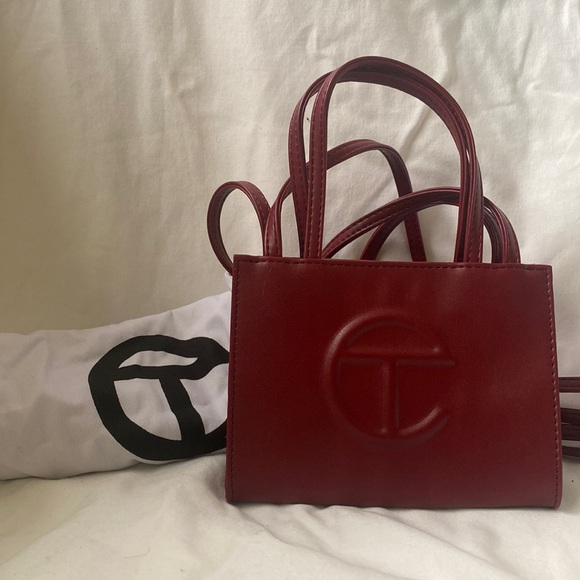 Telfar Small Shopping Bag - Oxblood - Picture 2 of 4